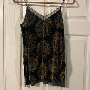 Free People velvet Cami tank top with spaghetti straps